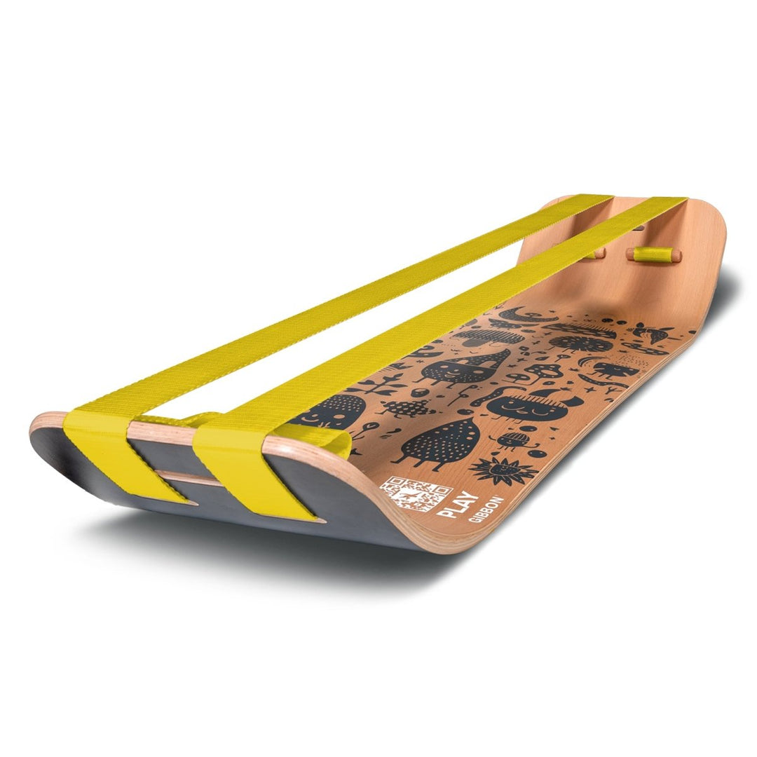 GIBOARD Play Set Black / Yellow / Double Slackline - Gibbon Slacklines