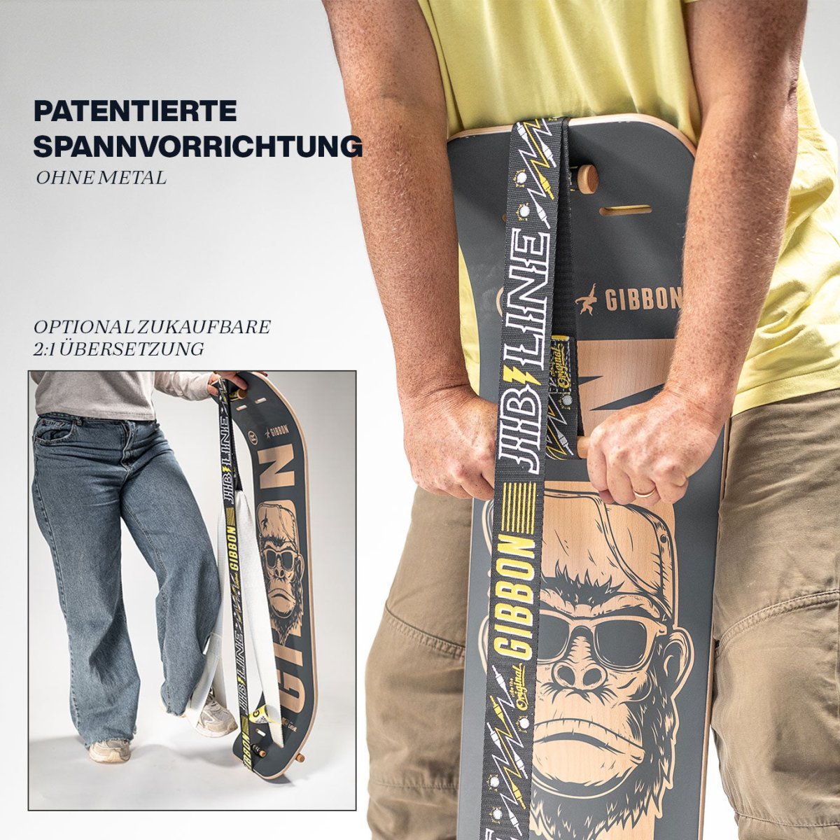 GIBOARD Set- Play White - Gibbon Slacklines