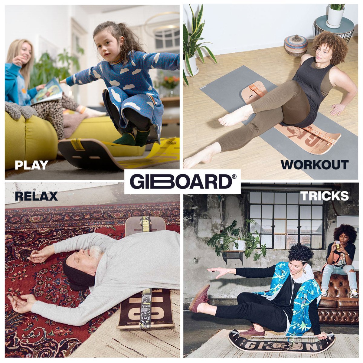 GIBOARD Set- Play White - Gibbon Slacklines