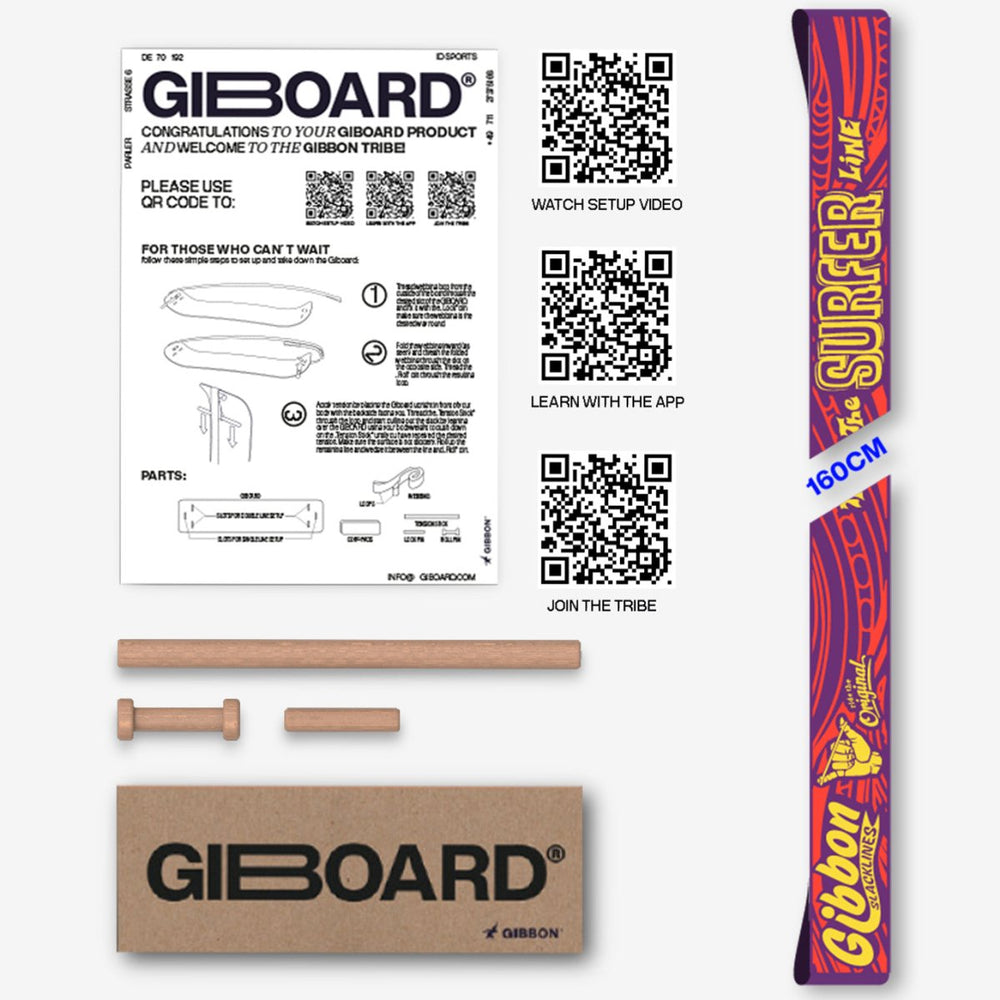 GIBOARD WEBBING - SURFER - Gibbon Slacklines