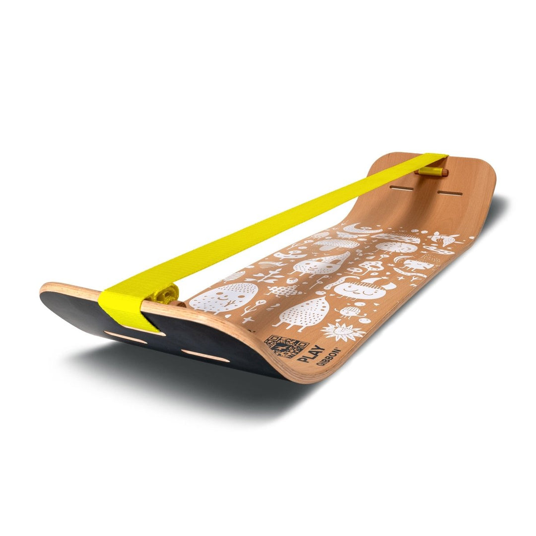 GIBOARD Play Set White / Yellow / Single Slackline - Gibbon Slacklines